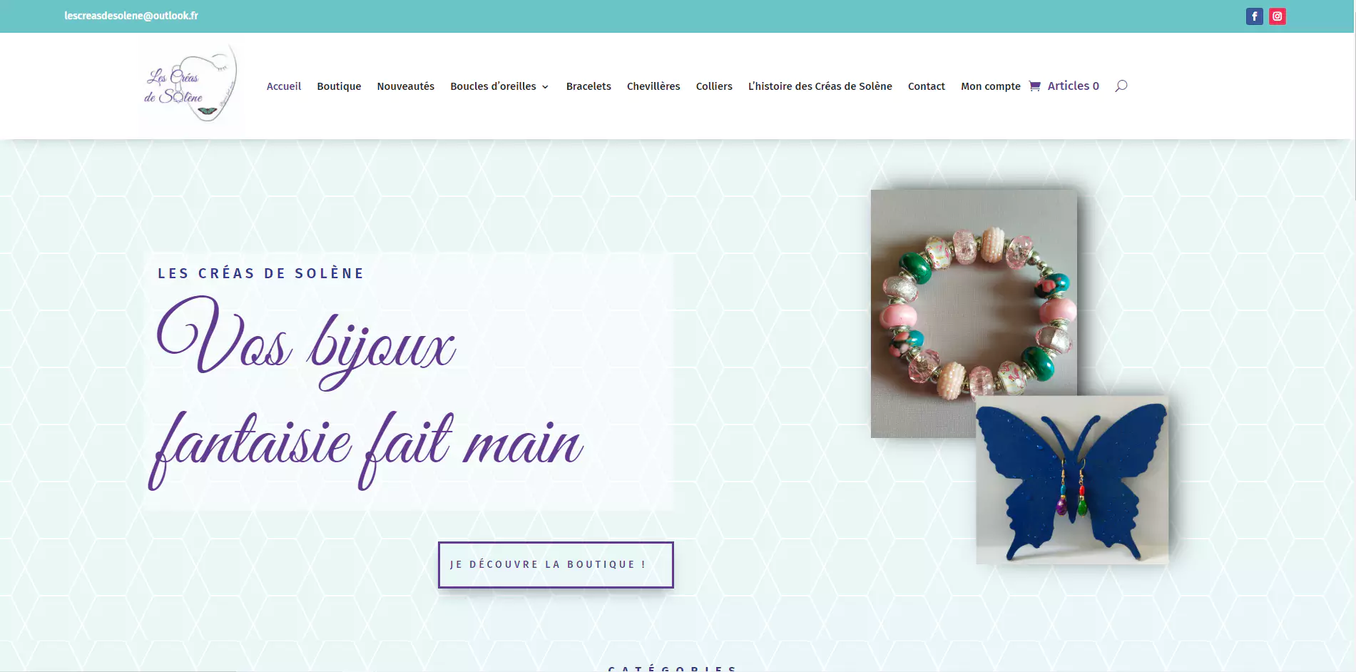 Les Créas de Solène : site e-commerce